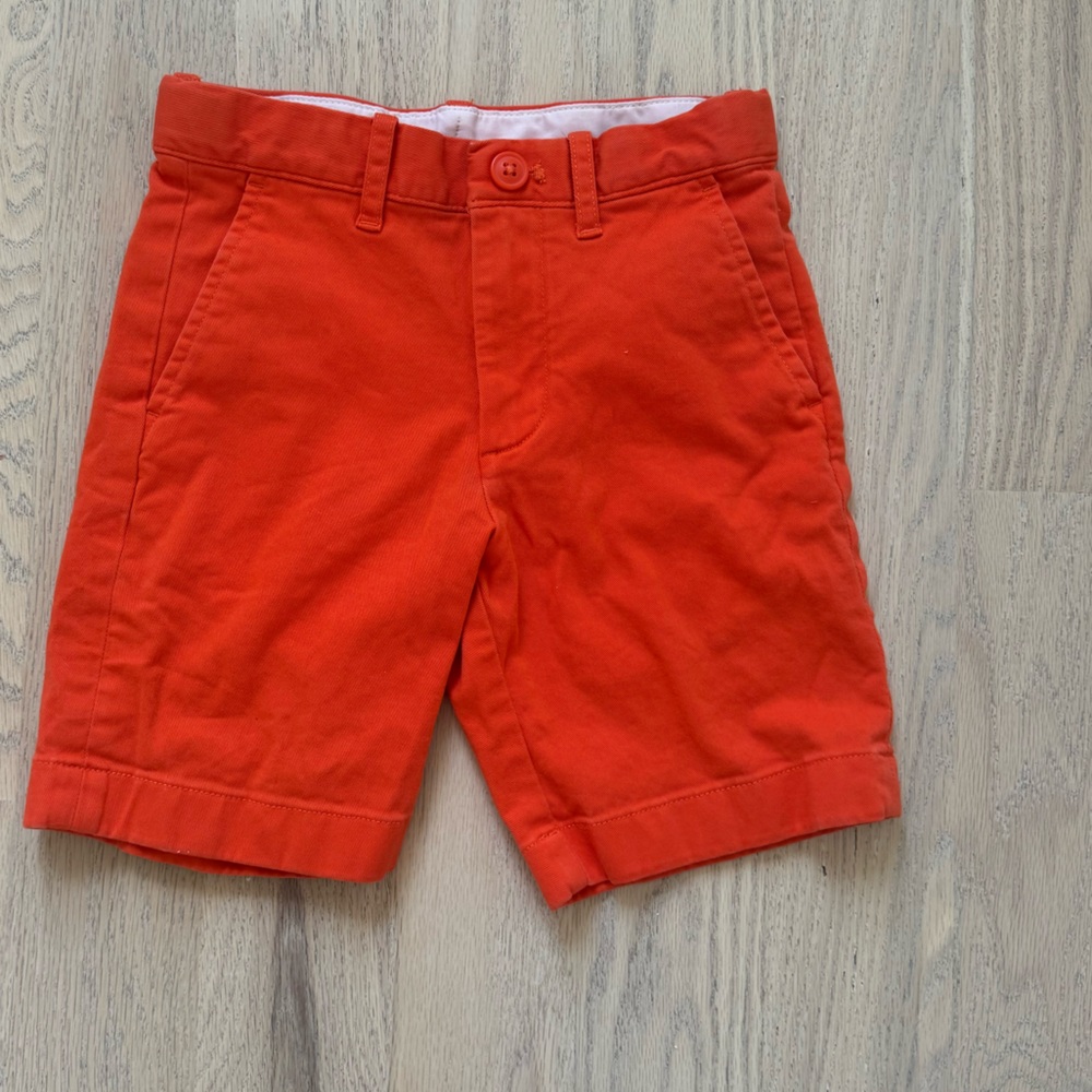 Boys orange J. Crew chino shorts